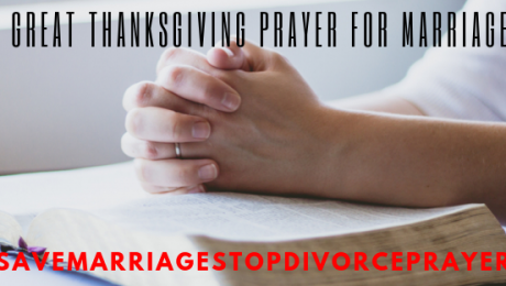 A Great Thanksgiving Prayer For Marriage
